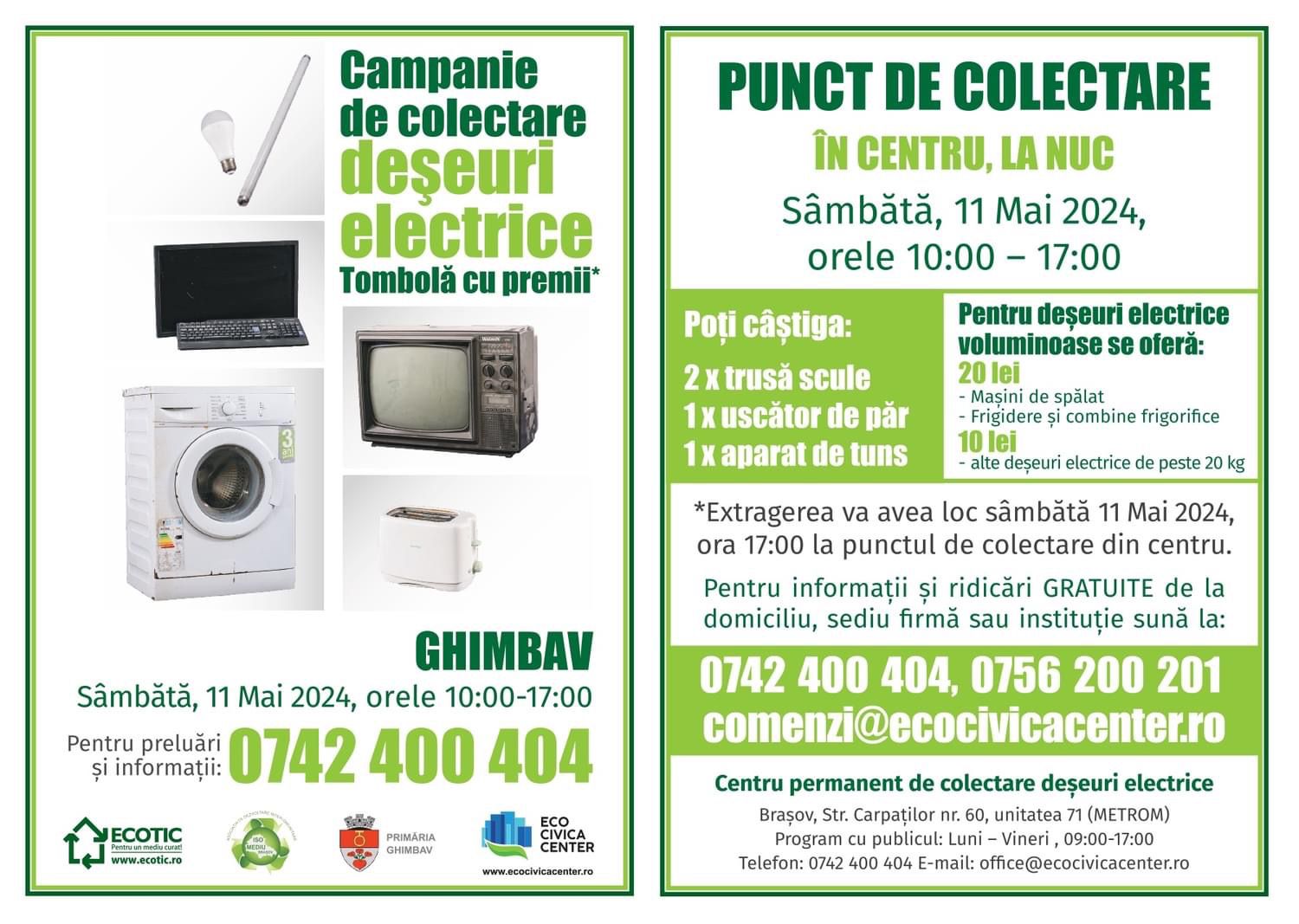 Campanie Colectare Deseuri Electrice Ghimbav